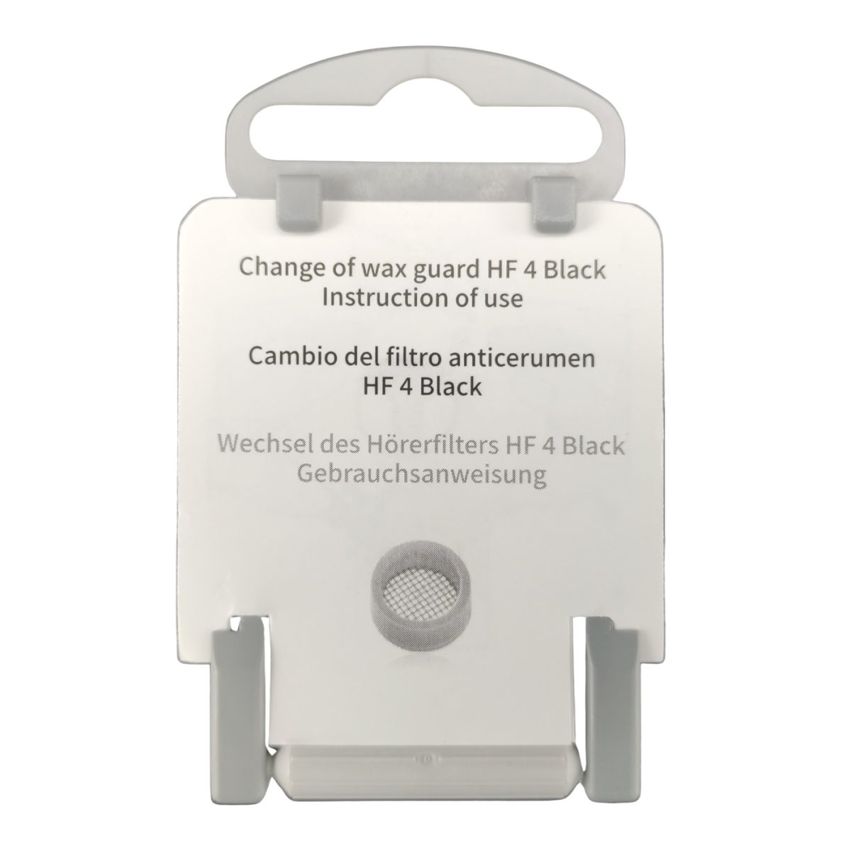 HF4 Wax Guard HF 4 Black Signia Siemens Red/Blue HF4 Pro - Hearing shop
